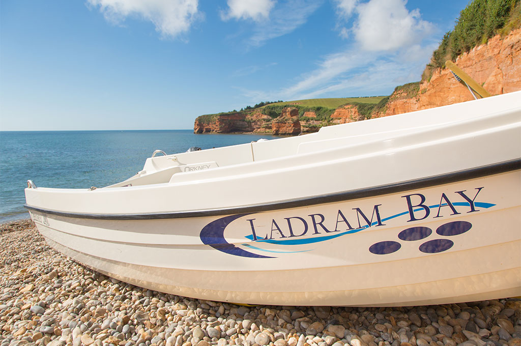 Motor-boat-for-hire-at-Ladram-Bay-East-Devon